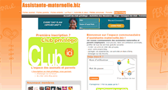 Desktop Screenshot of club.assistante-maternelle.biz