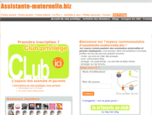 Tablet Screenshot of club.assistante-maternelle.biz